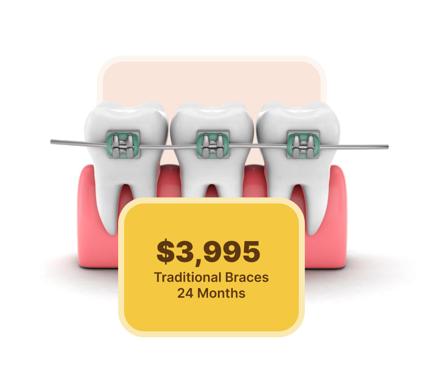 Free orthodontic consultation and $3,995 full traditional braces offer