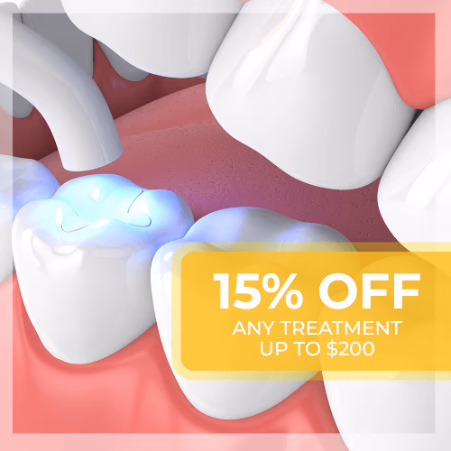 15% off any dental treatment up to $200